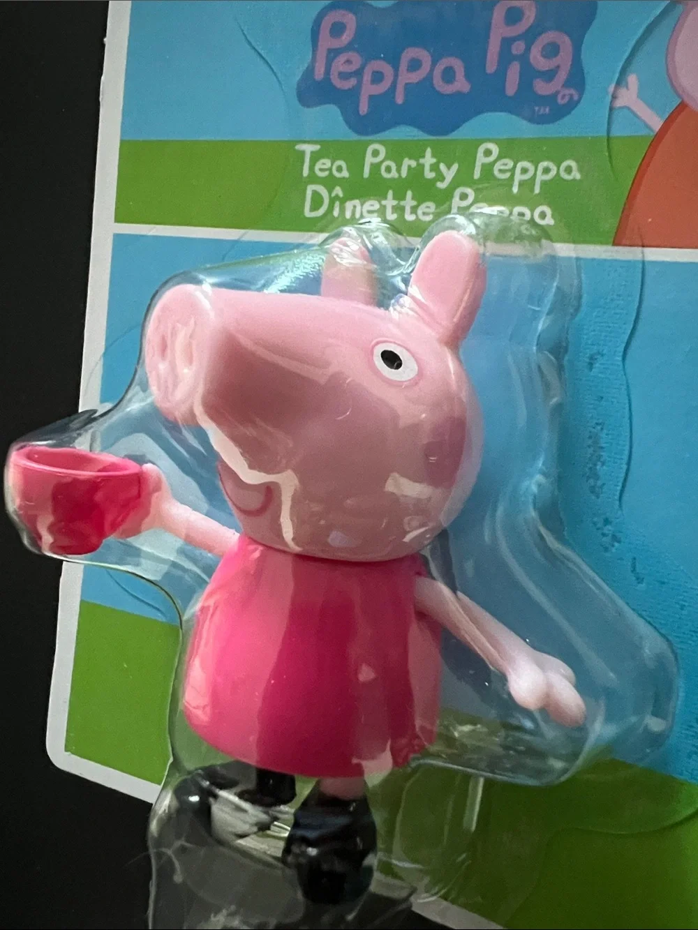 Peppa Pig Pink Tea Party Figure with Red Teacup - Hasbro